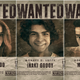 Photos of Emily Rudd, Inaki Godoy, and Mackenyu have been placed on Wanted posters with their character names.